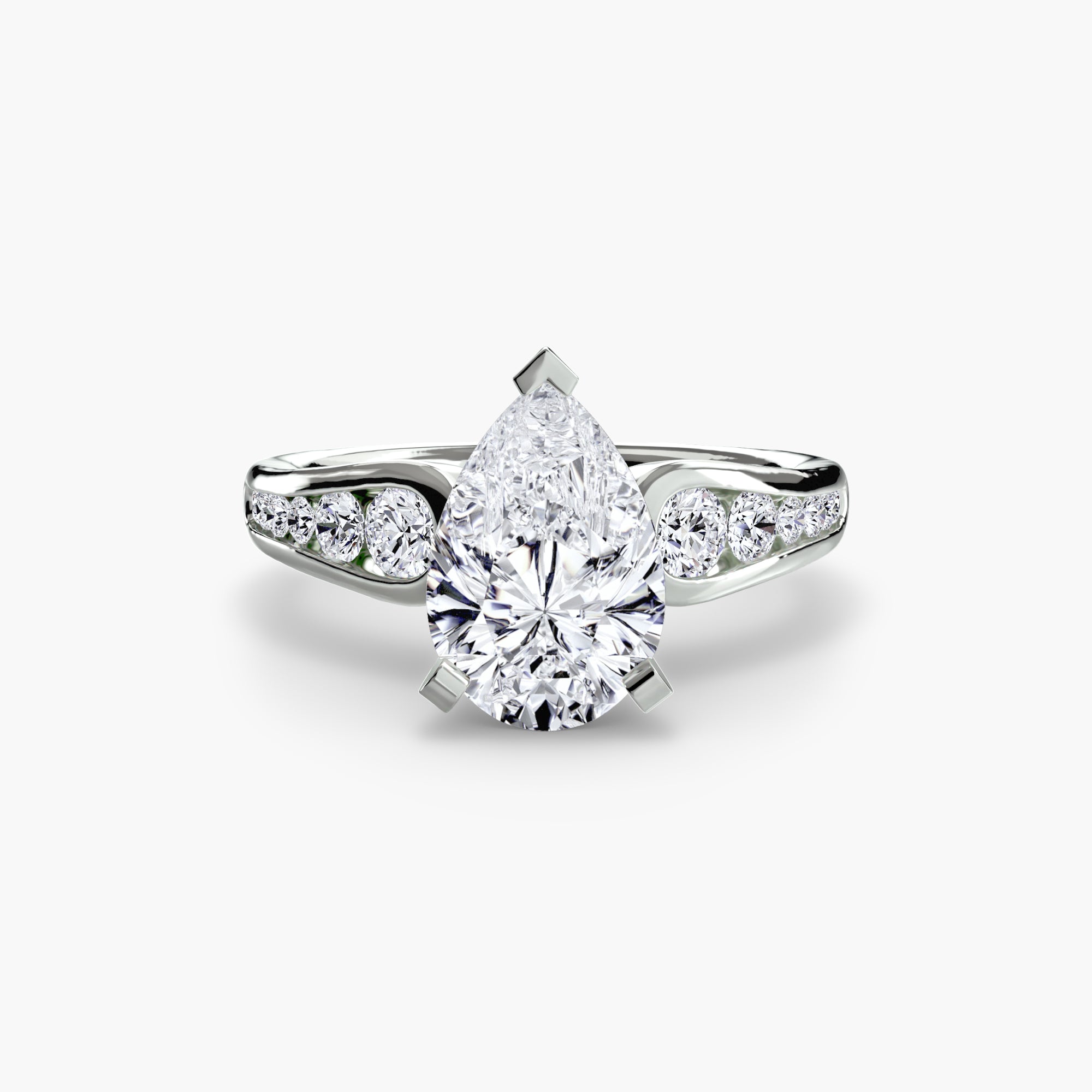 Descending Channel Set Diamond Ring