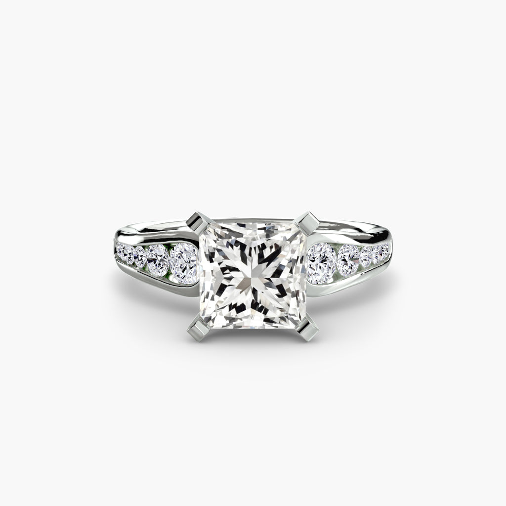 Descending Channel Set Diamond Ring