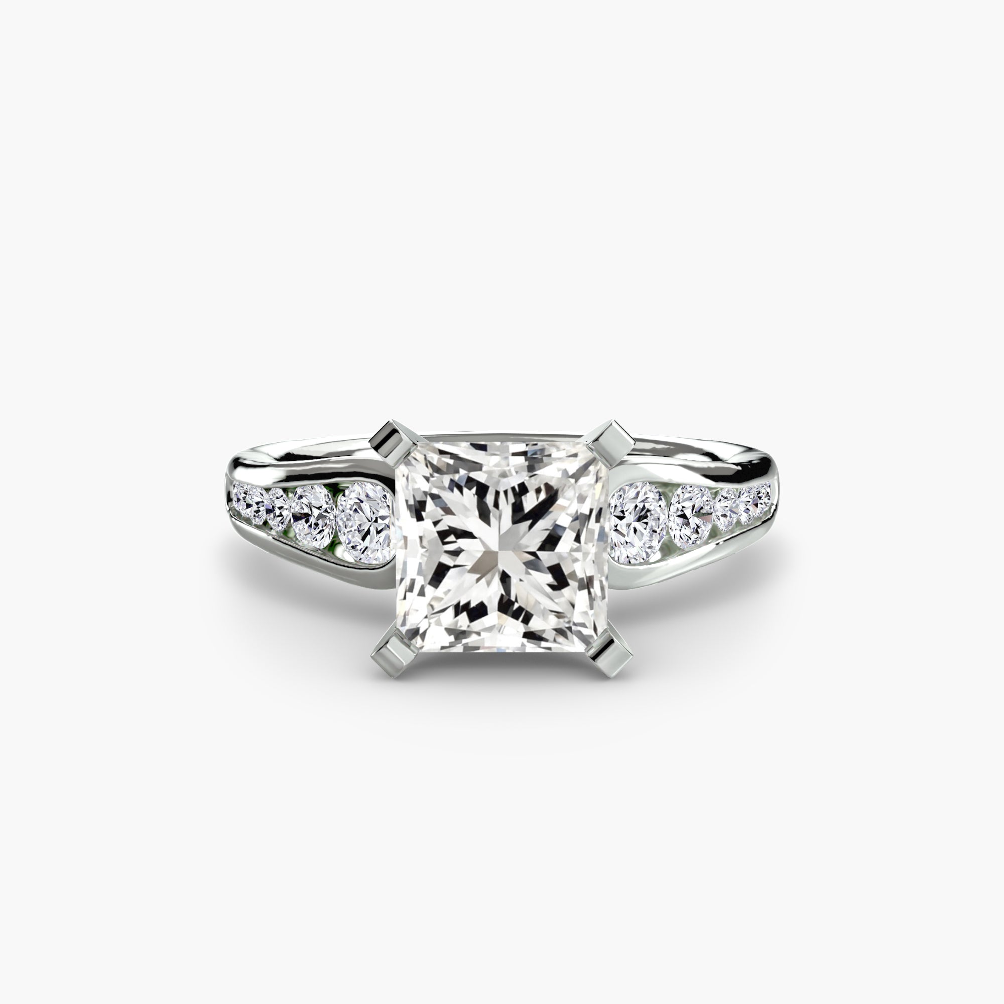 Descending Channel Set Diamond Ring