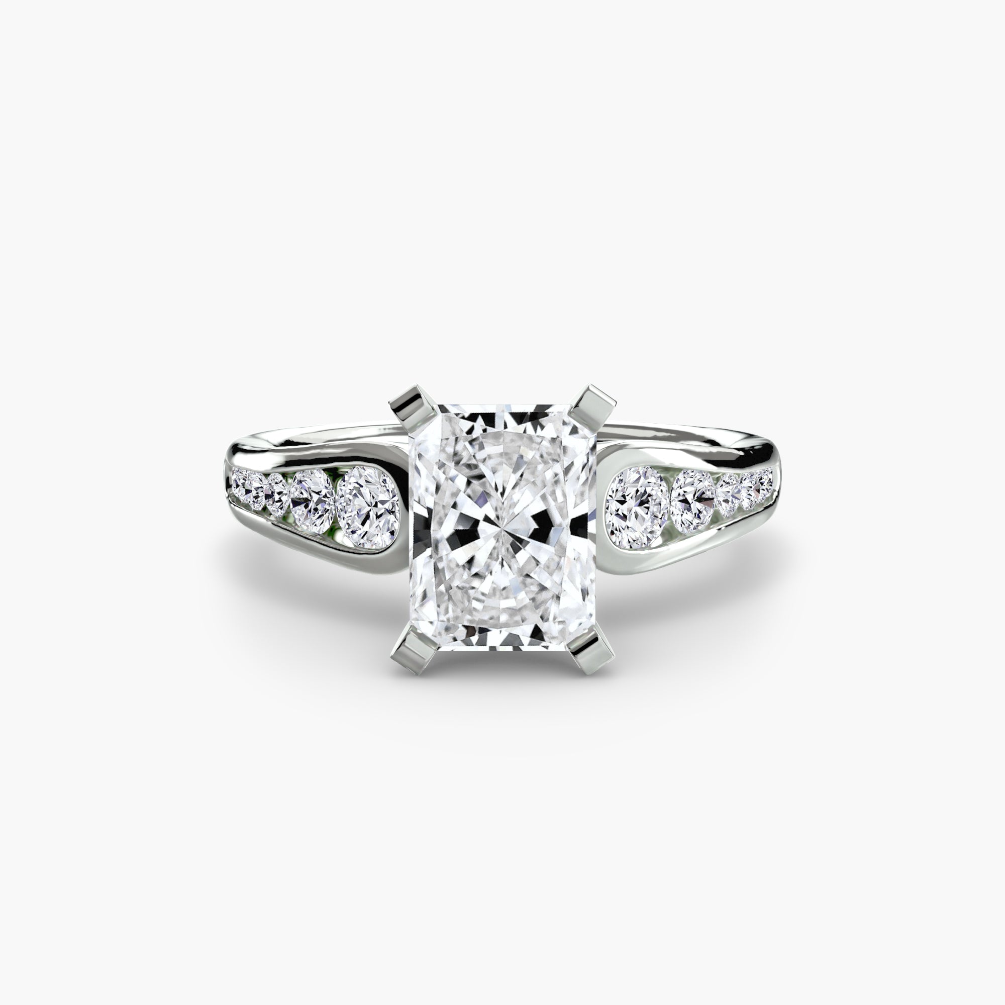 Descending Channel Set Diamond Ring