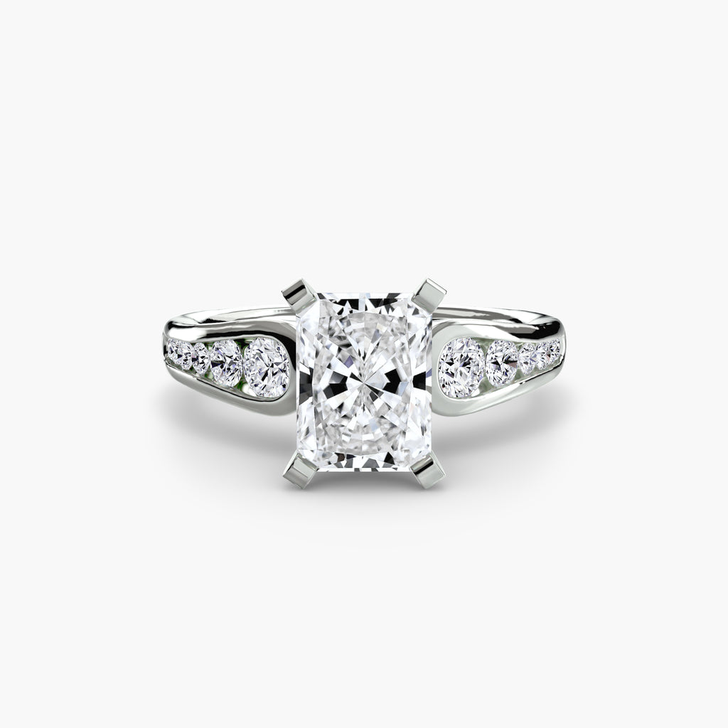 Descending Channel Set Diamond Ring