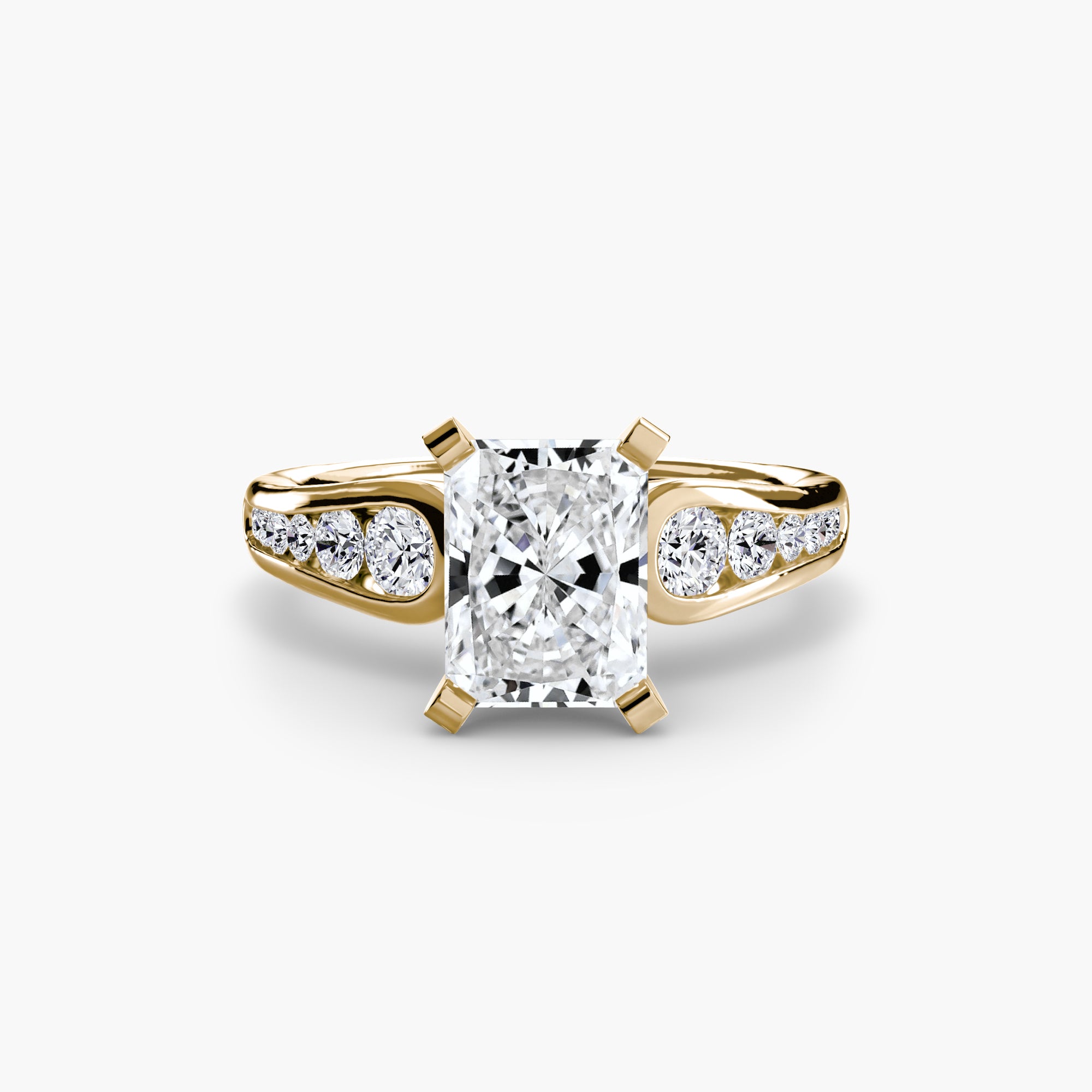 Descending Channel Set Diamond Ring