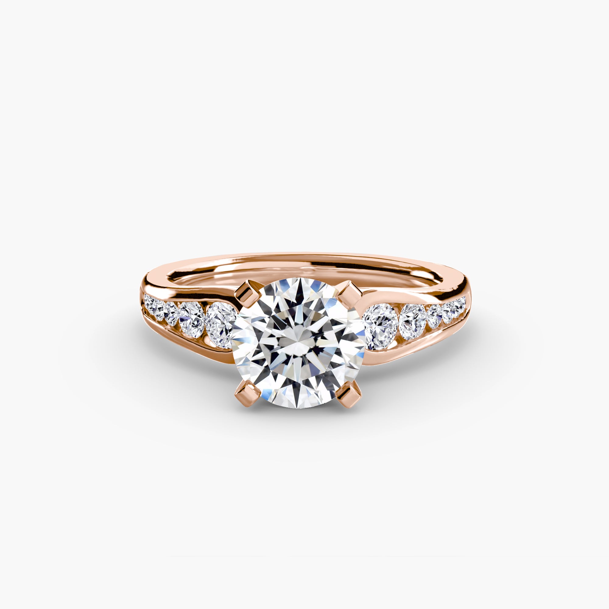 Descending Channel Set Diamond Ring