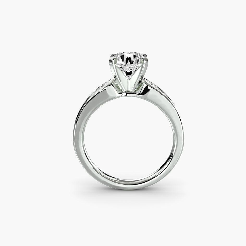 Descending Channel Set Diamond Ring
