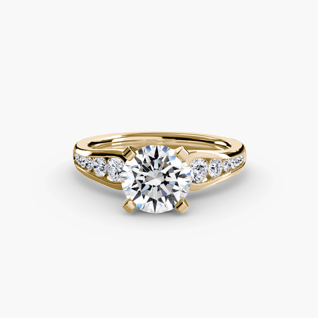 Descending Channel Set Diamond Ring