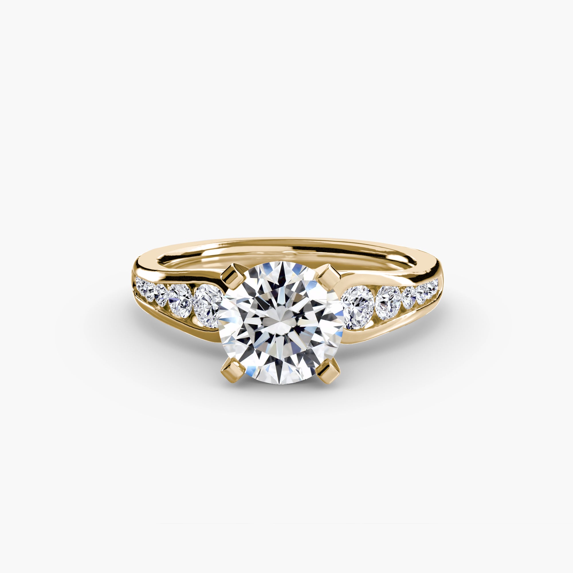 Descending Channel Set Diamond Ring