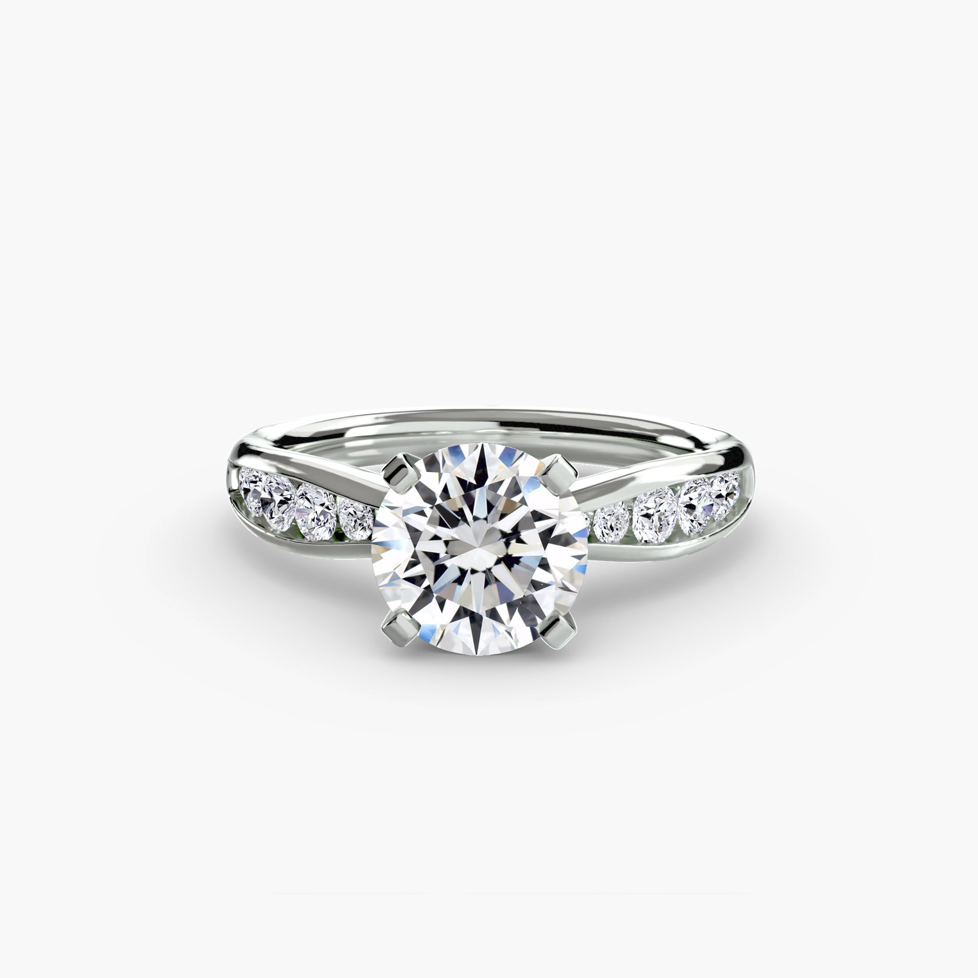 Channel Set Diamond Ring