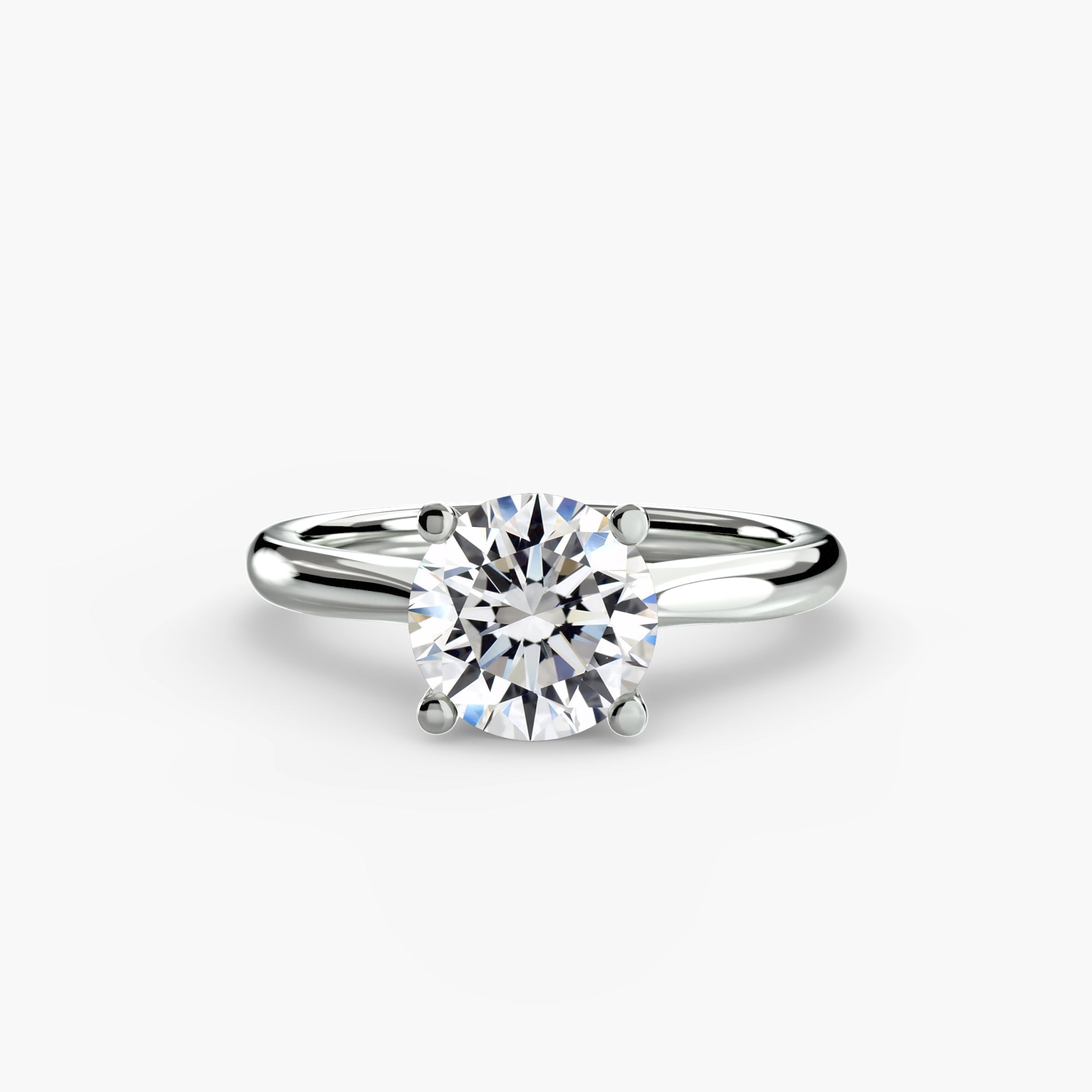 Solitaire Round Diamond Ring