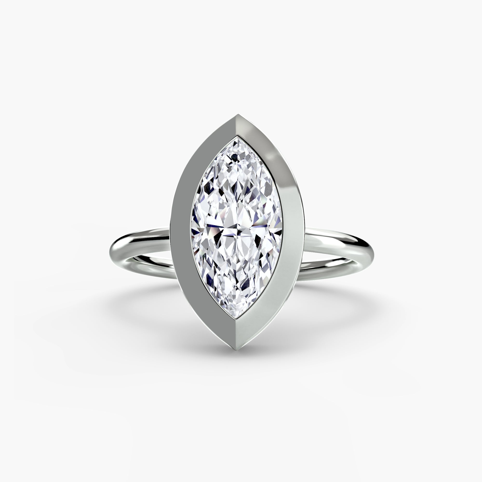 Bezel Set Diamond Ring