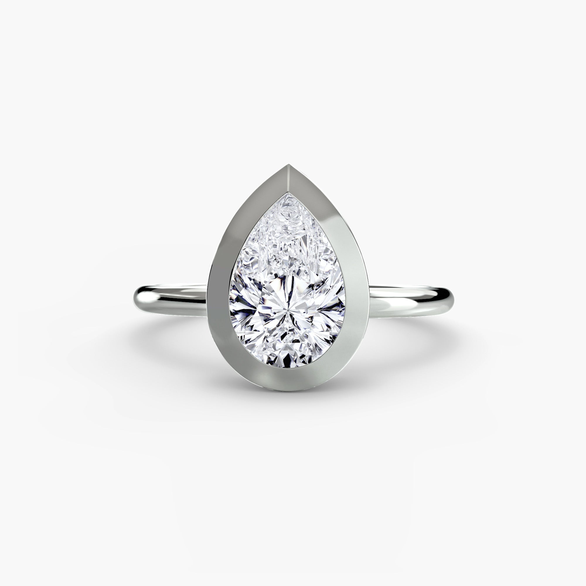 Bezel Set Diamond Ring