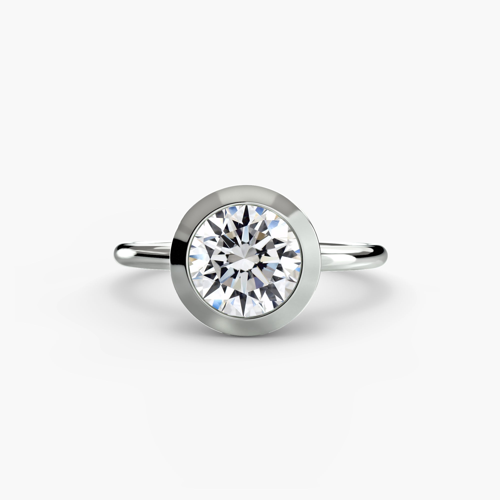 Bezel Set Diamond Ring