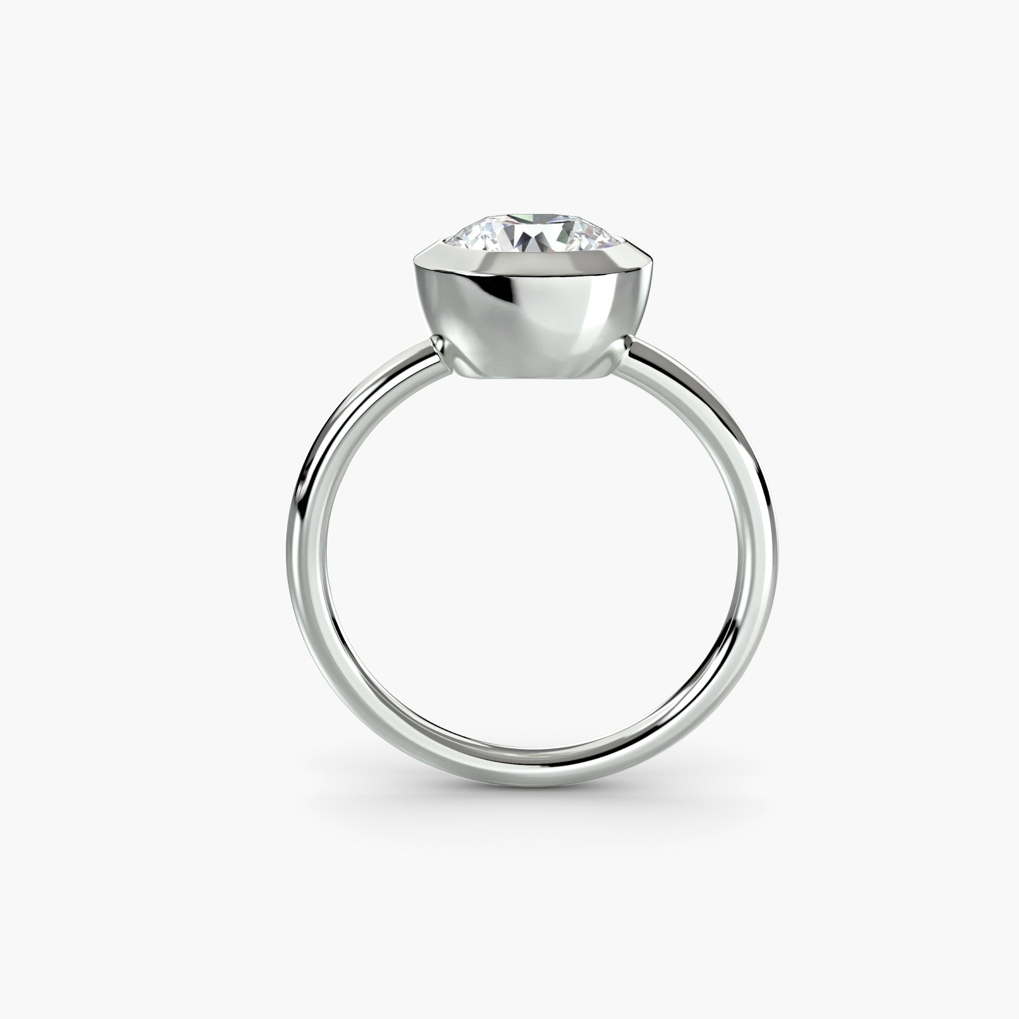 Bezel Set Diamond Ring