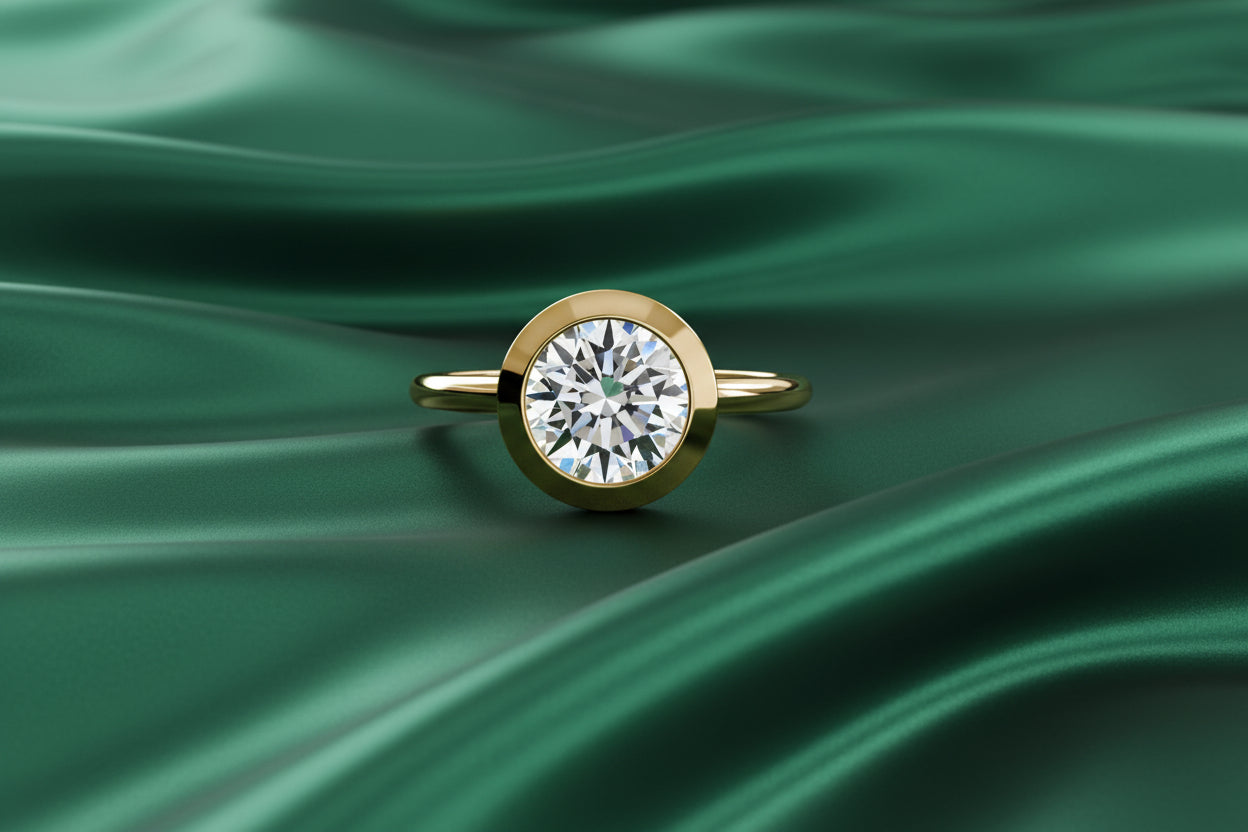 Bezel Set Diamond Ring