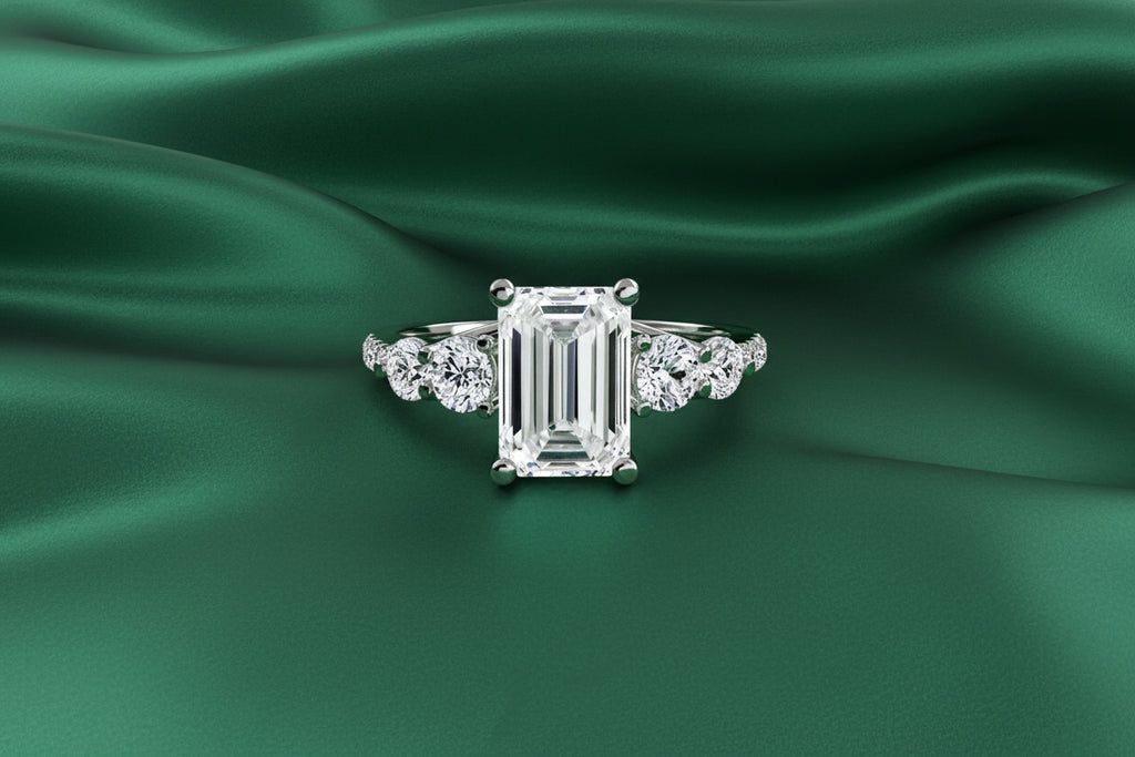 Fancy Descending Side Stone Ring