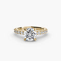 Pave Style Round Diamond Ring