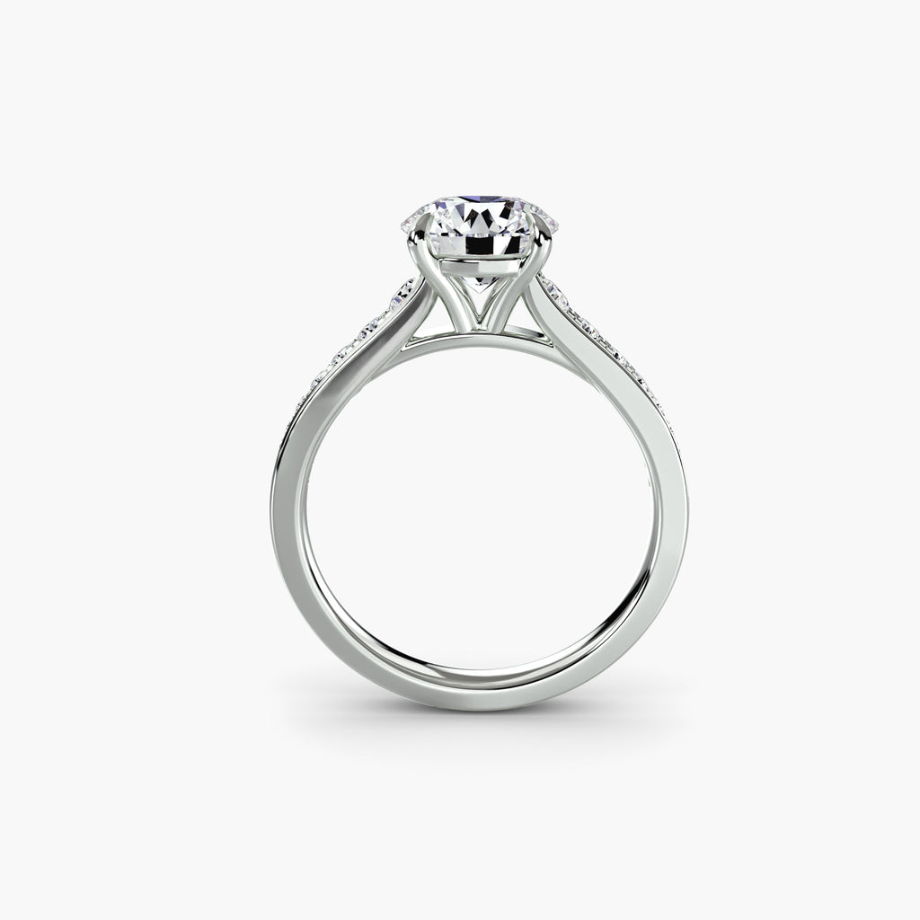 Channel Set Prong Ring