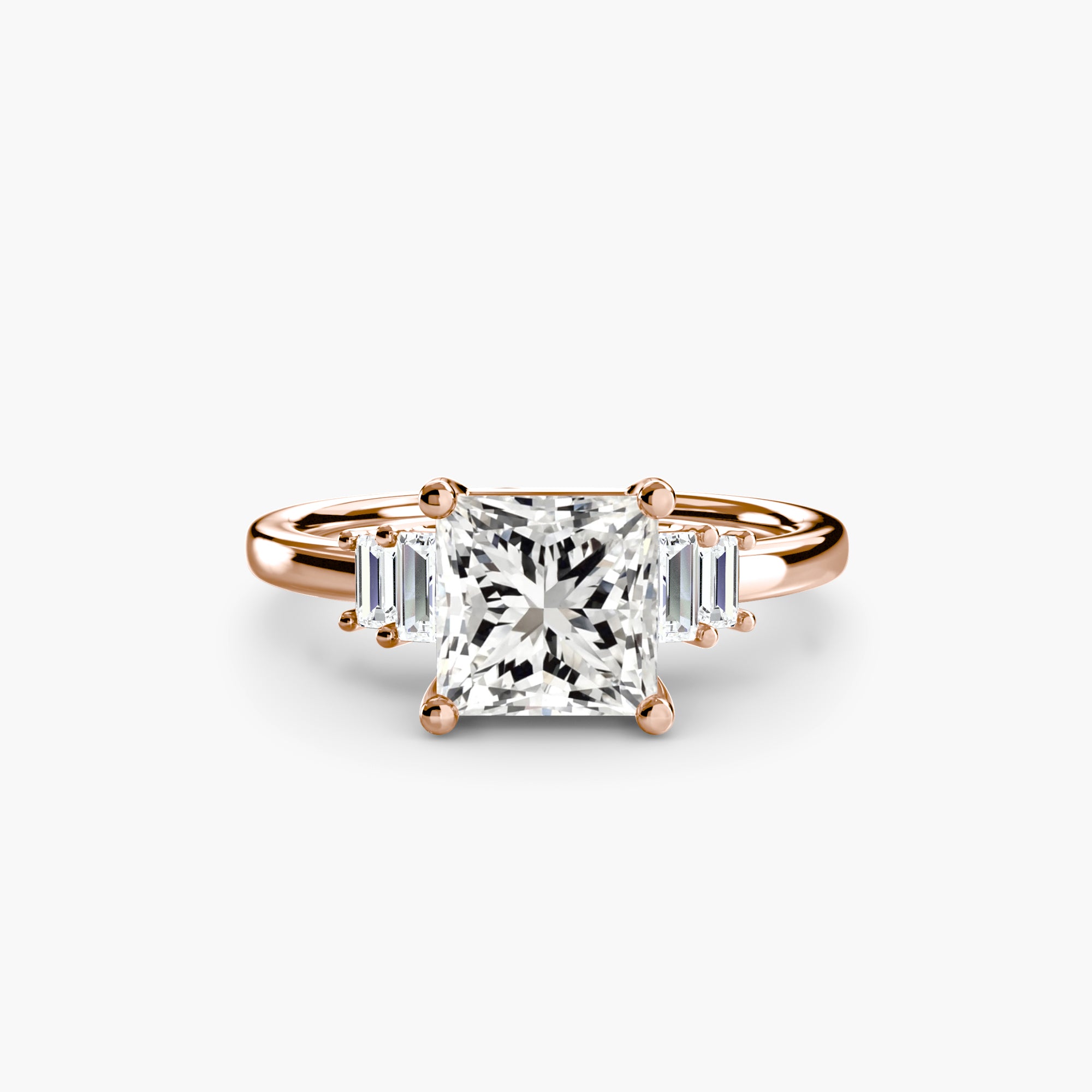 Baguette Accent Diamond Ring
