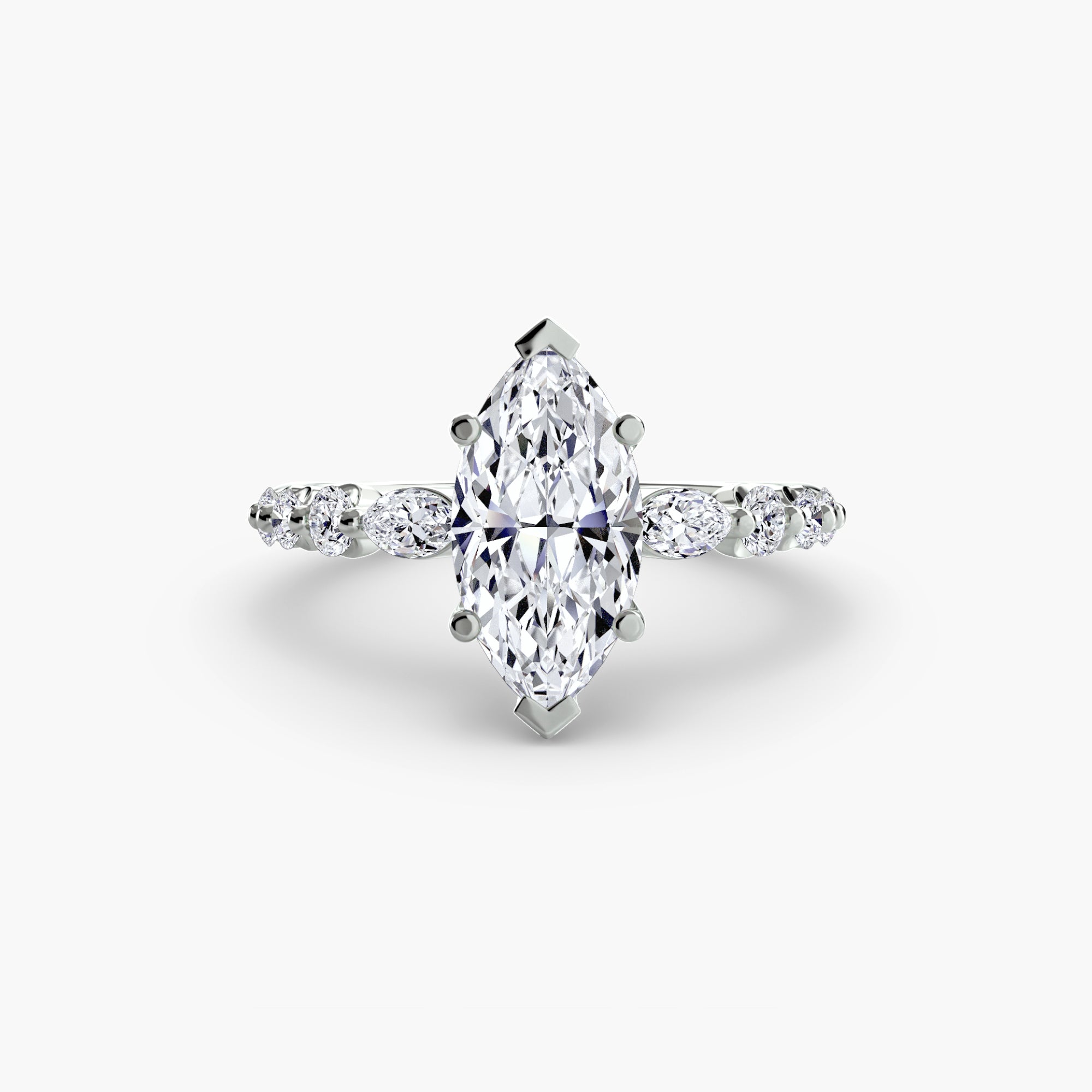 Tiered Accent Diamond Ring