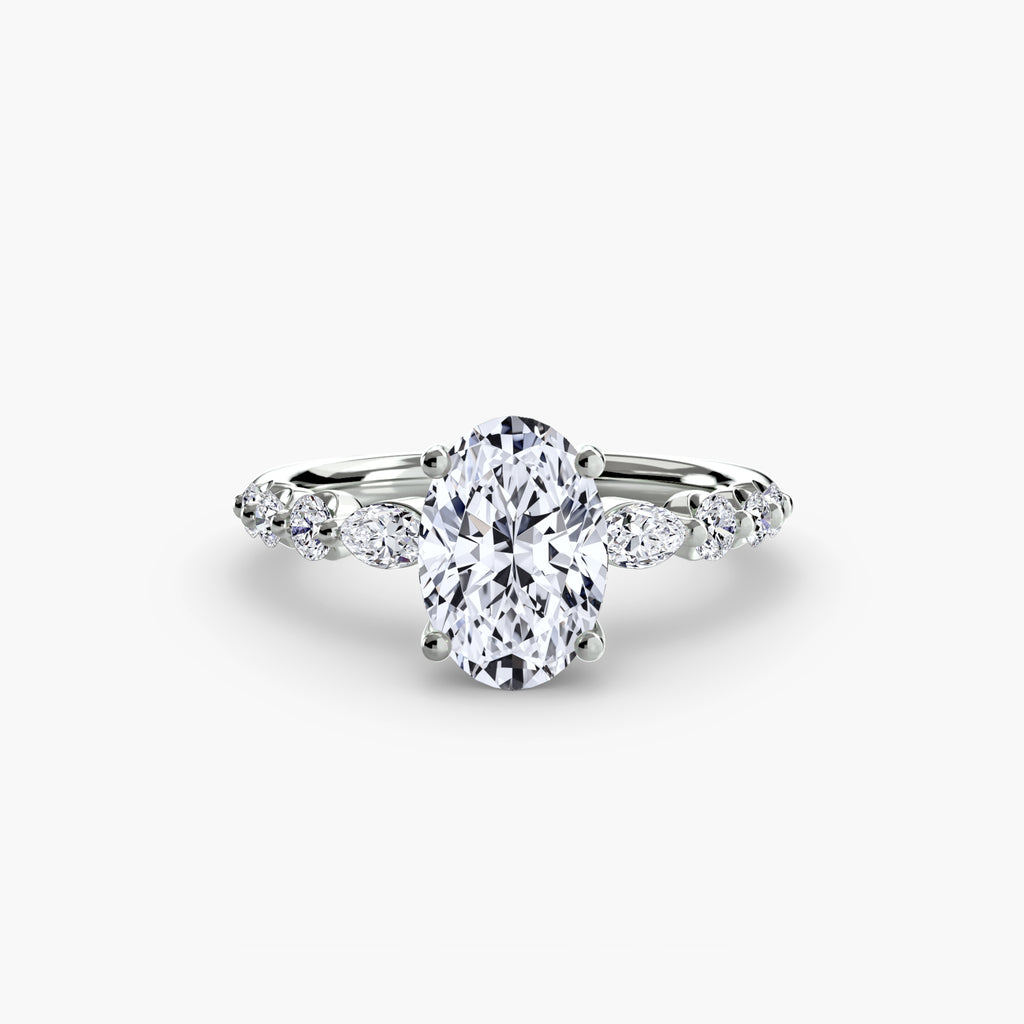 Tiered Accent Diamond Ring