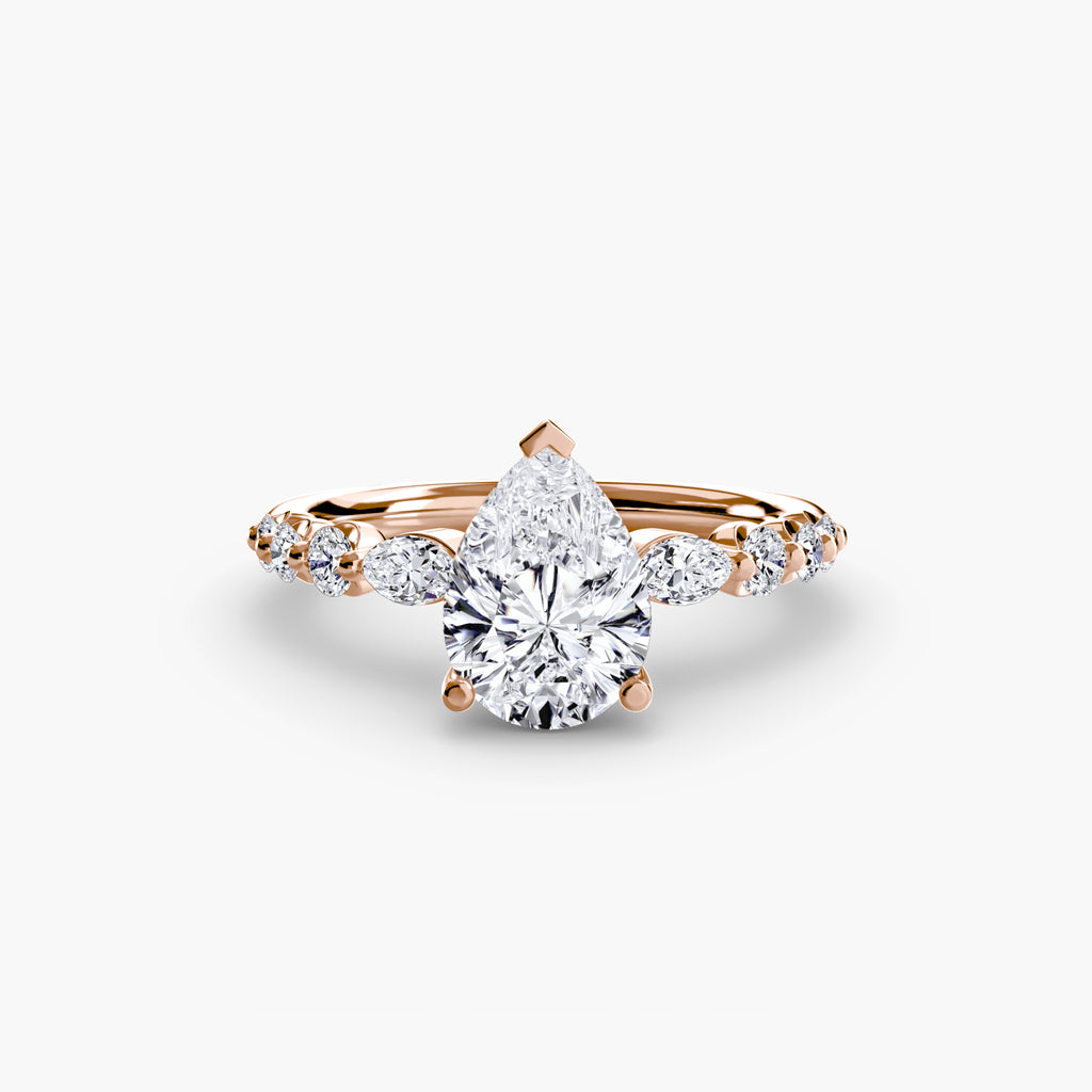 Tiered Accent Diamond Ring