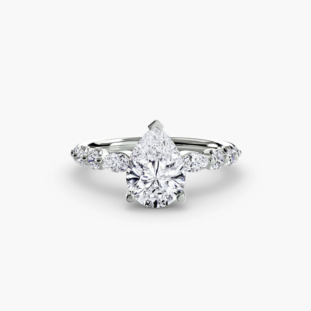 Tiered Accent Diamond Ring