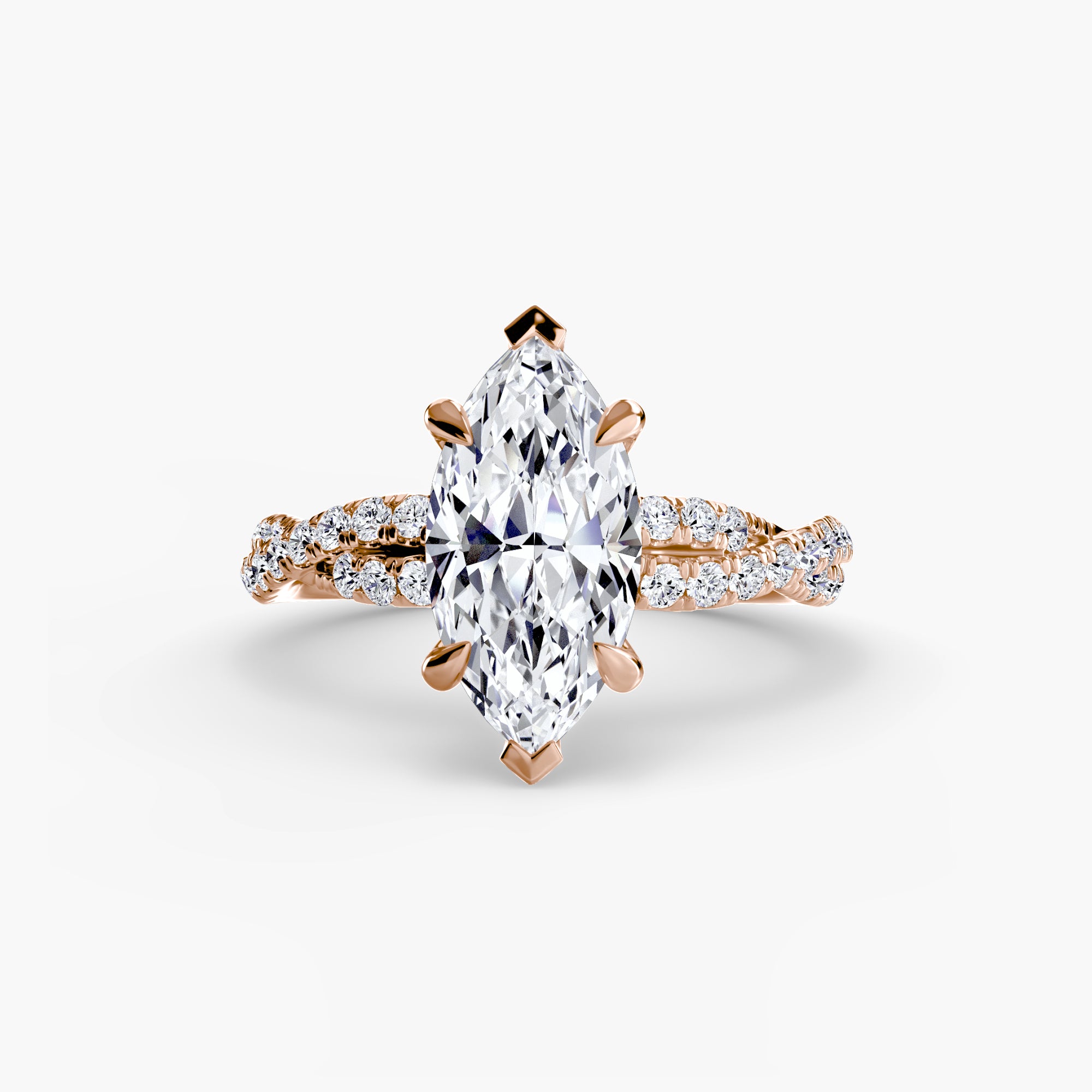 Twisted Fancy Diamond Ring