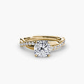 Twisted Link Diamond Ring