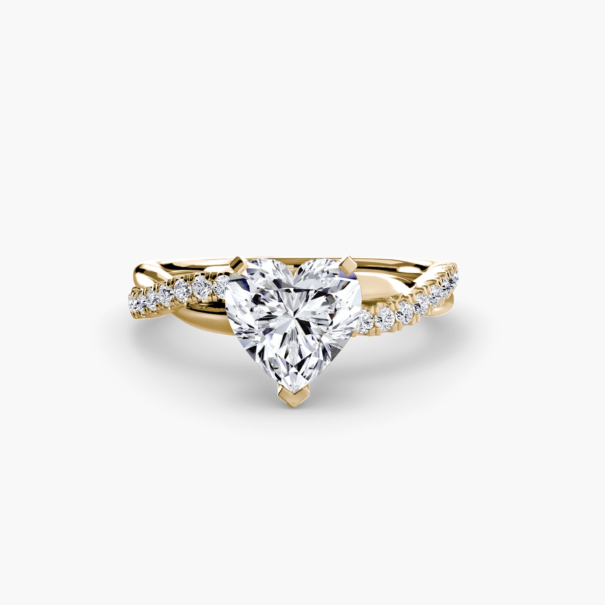 Twisted Link Diamond Ring