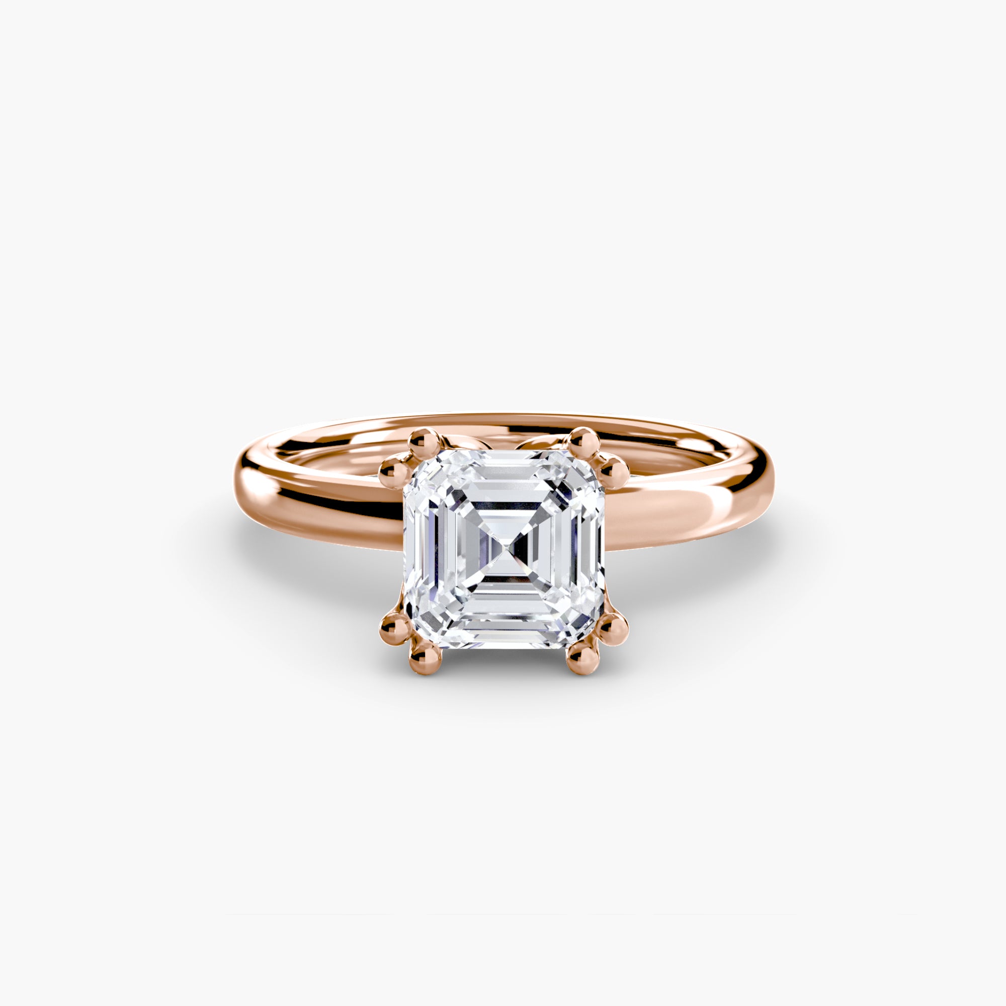 Double Claw Solitaire Diamond Ring