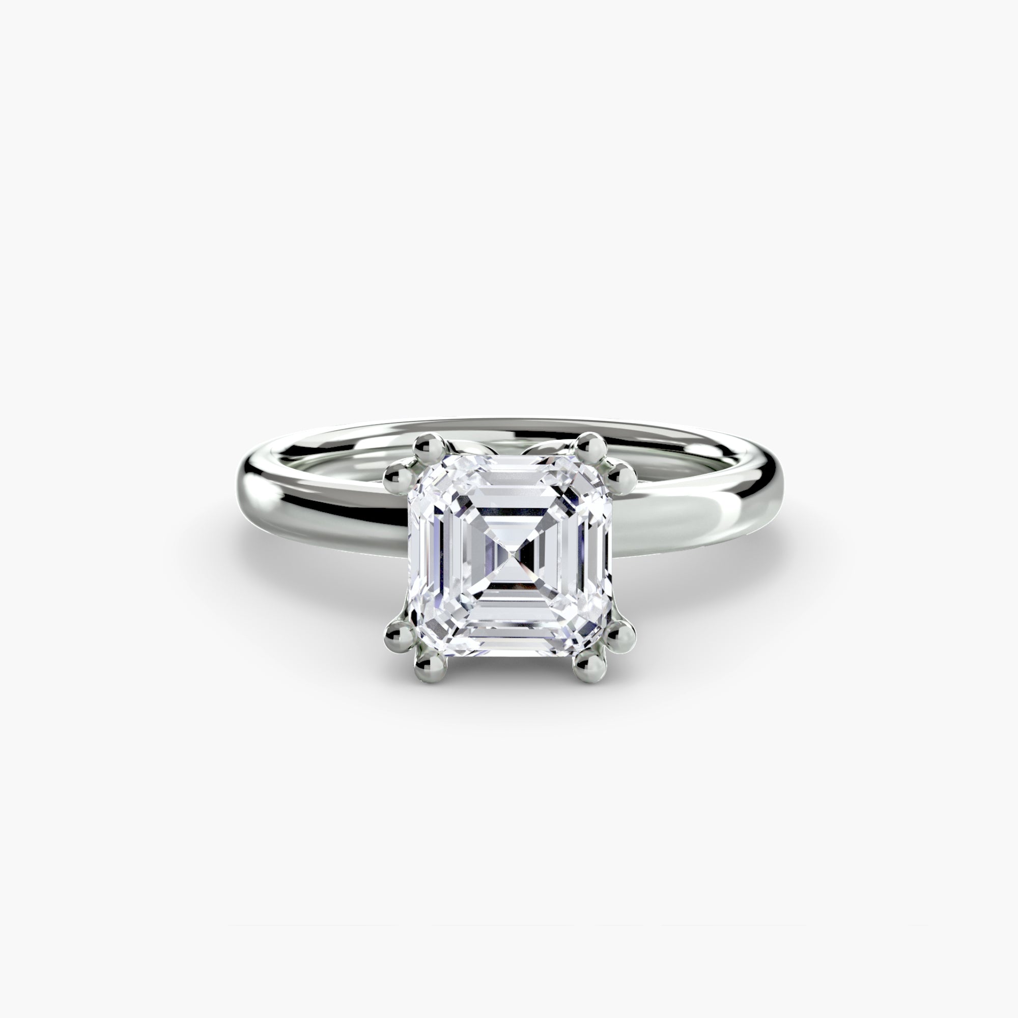 Double Claw Solitaire Diamond Ring