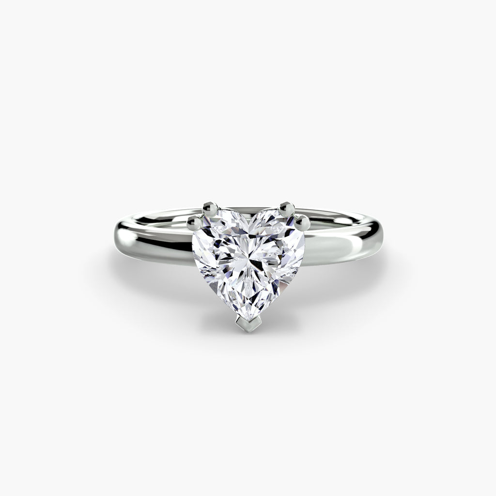 Double Claw Solitaire Diamond Ring