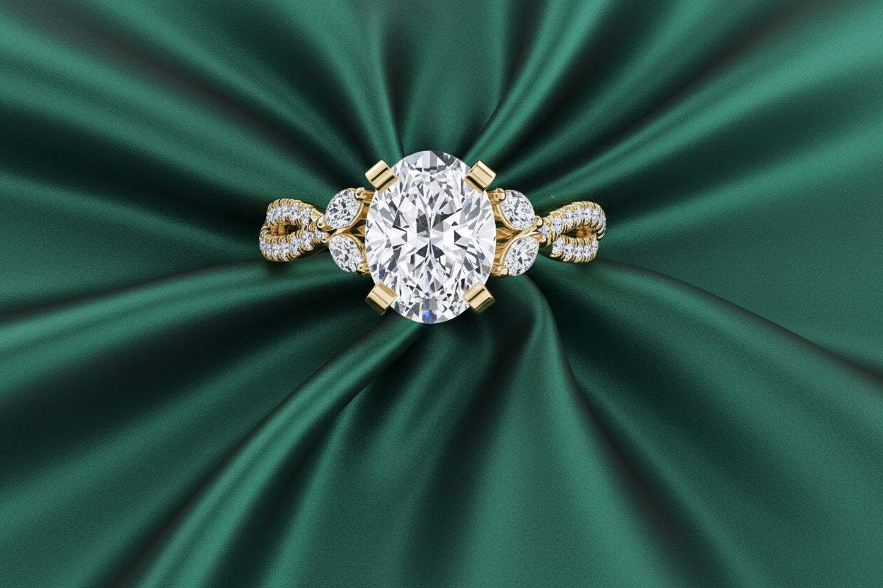 Twisted Fancy Oval Ring