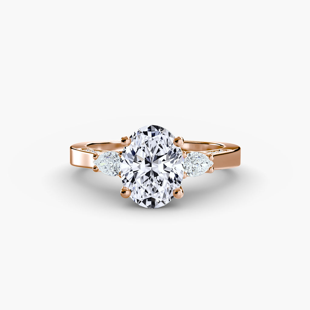 Trilogy Flat Band Oval Ring