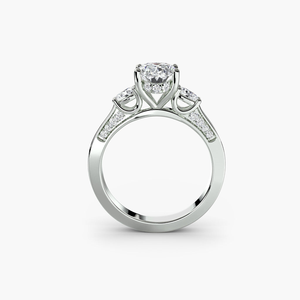 Trilogy Flat Band Oval Ring