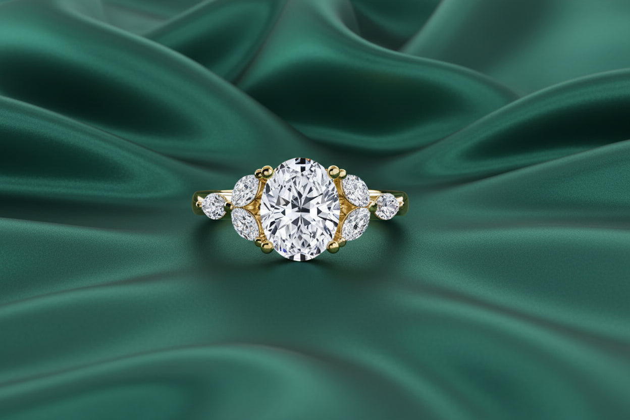 3.00 Carat Oval Lab Grown Diamond - G Colour, VS1 Clarity