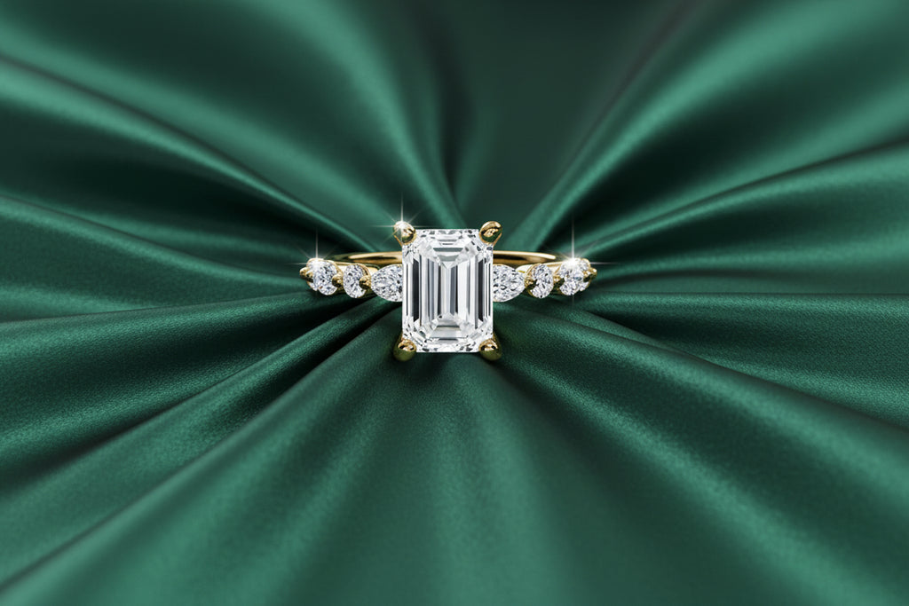 Marquise Diamond Band Ring