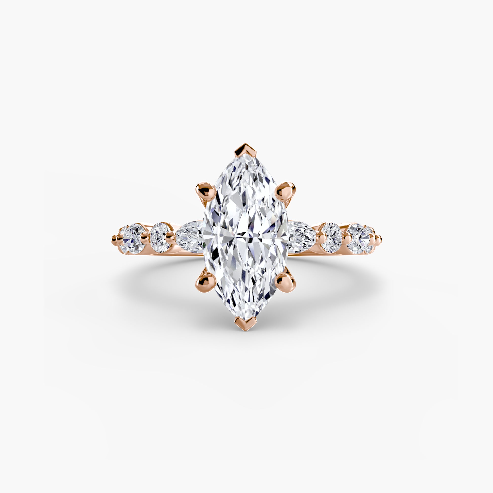Marquise Diamond Band Ring