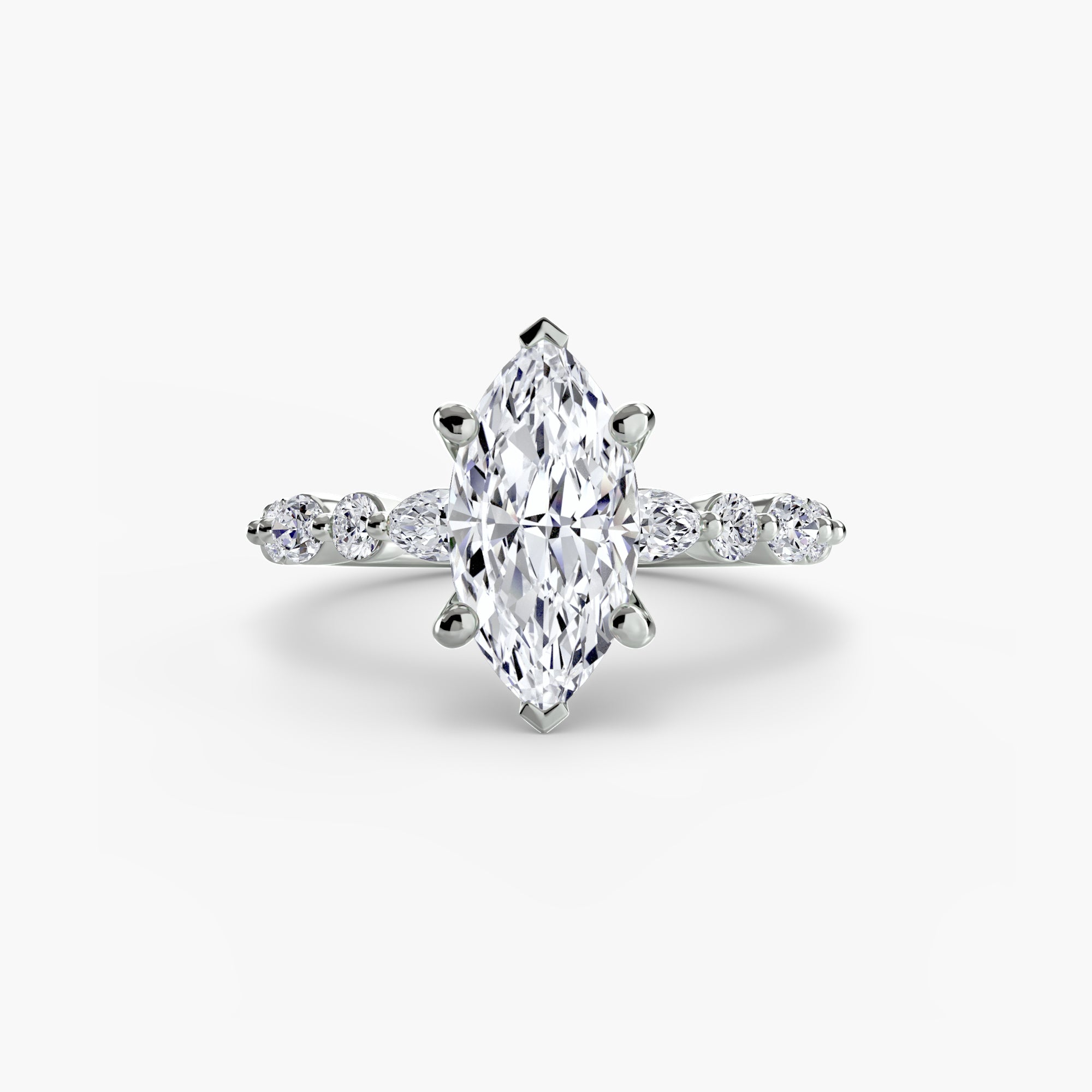 Marquise Diamond Band Ring