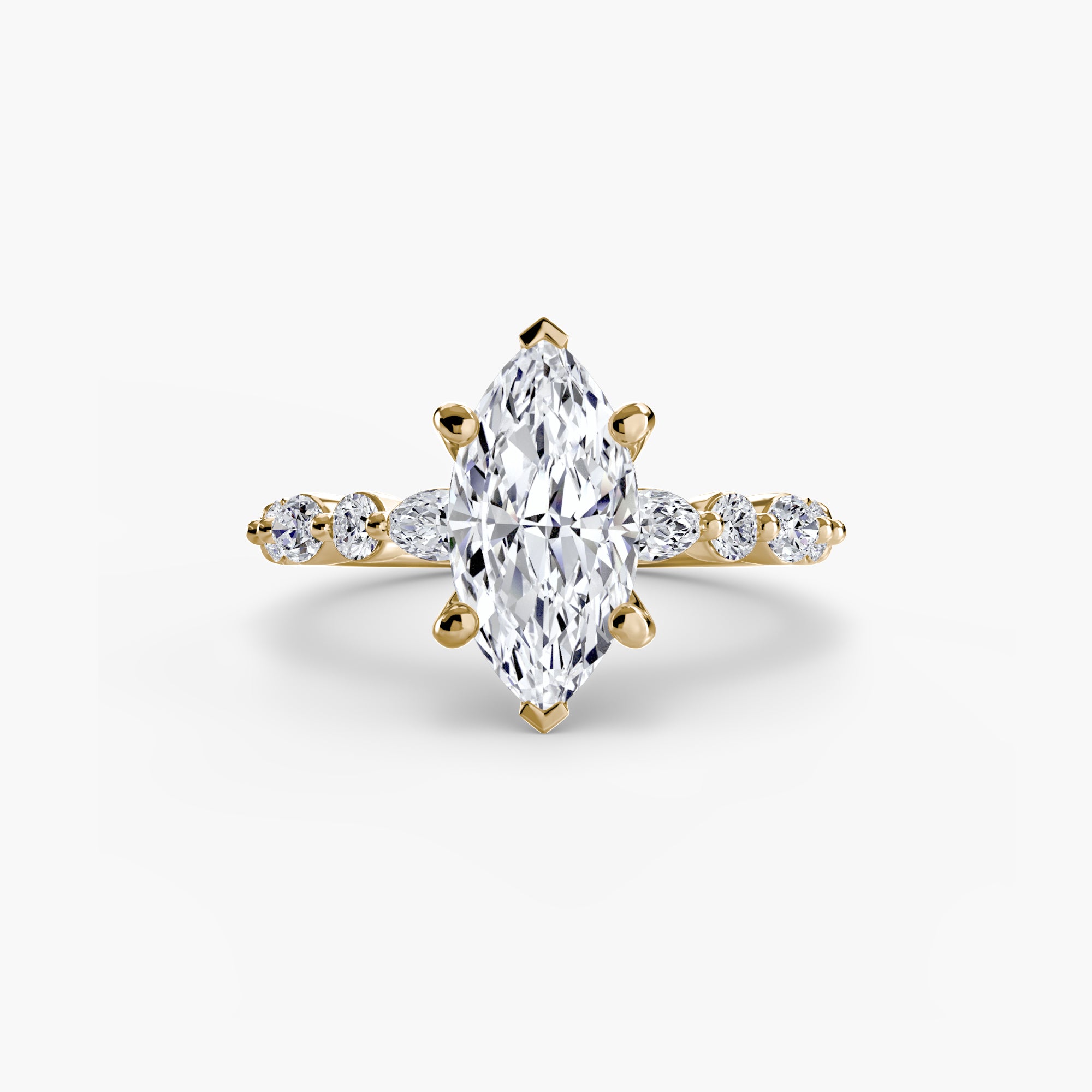 Marquise Diamond Band Ring