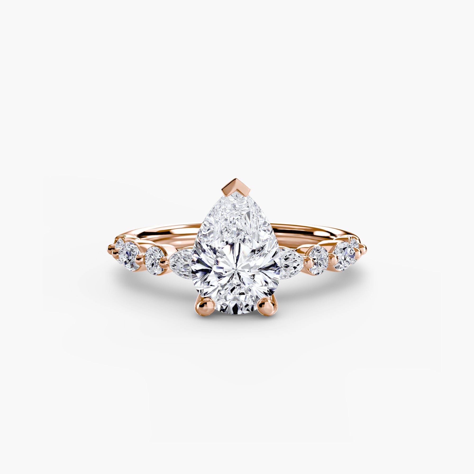 Marquise Diamond Band Ring