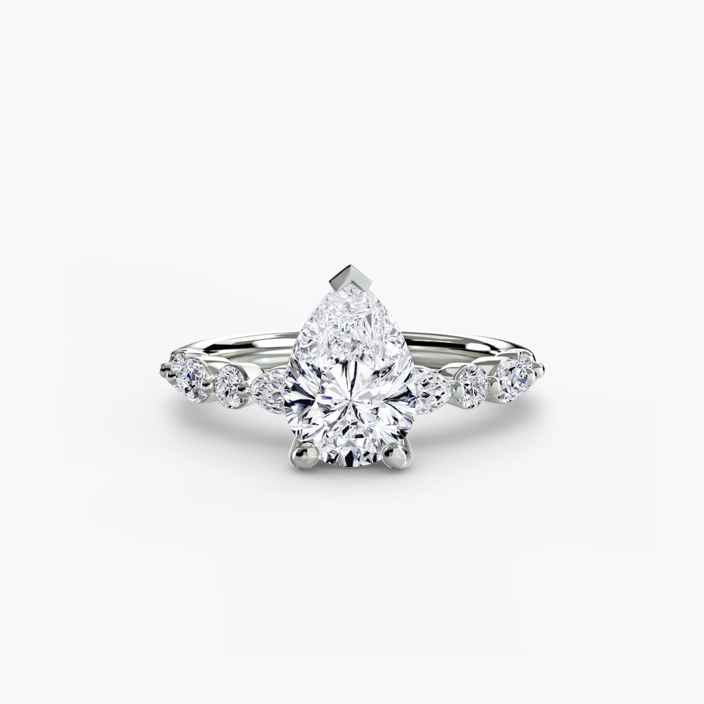 Marquise Diamond Band Ring