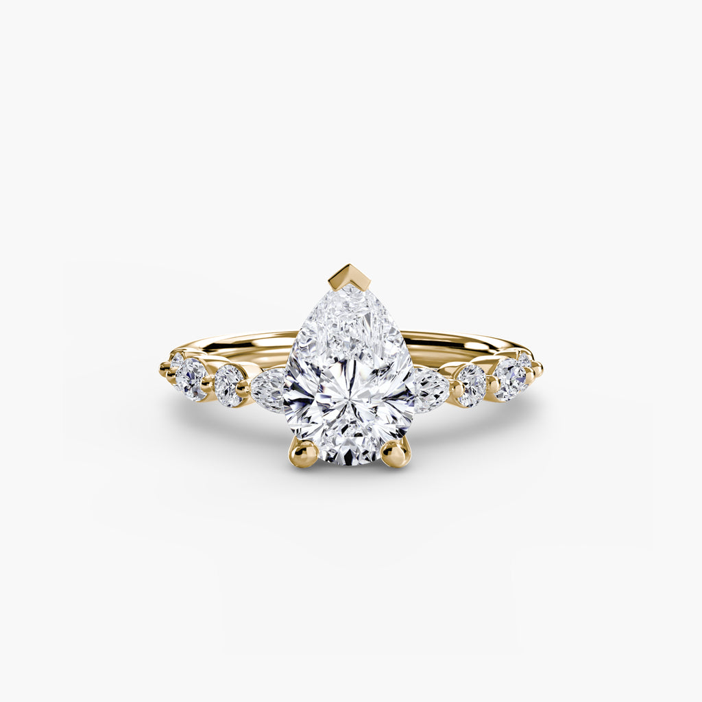 Marquise Diamond Band Ring