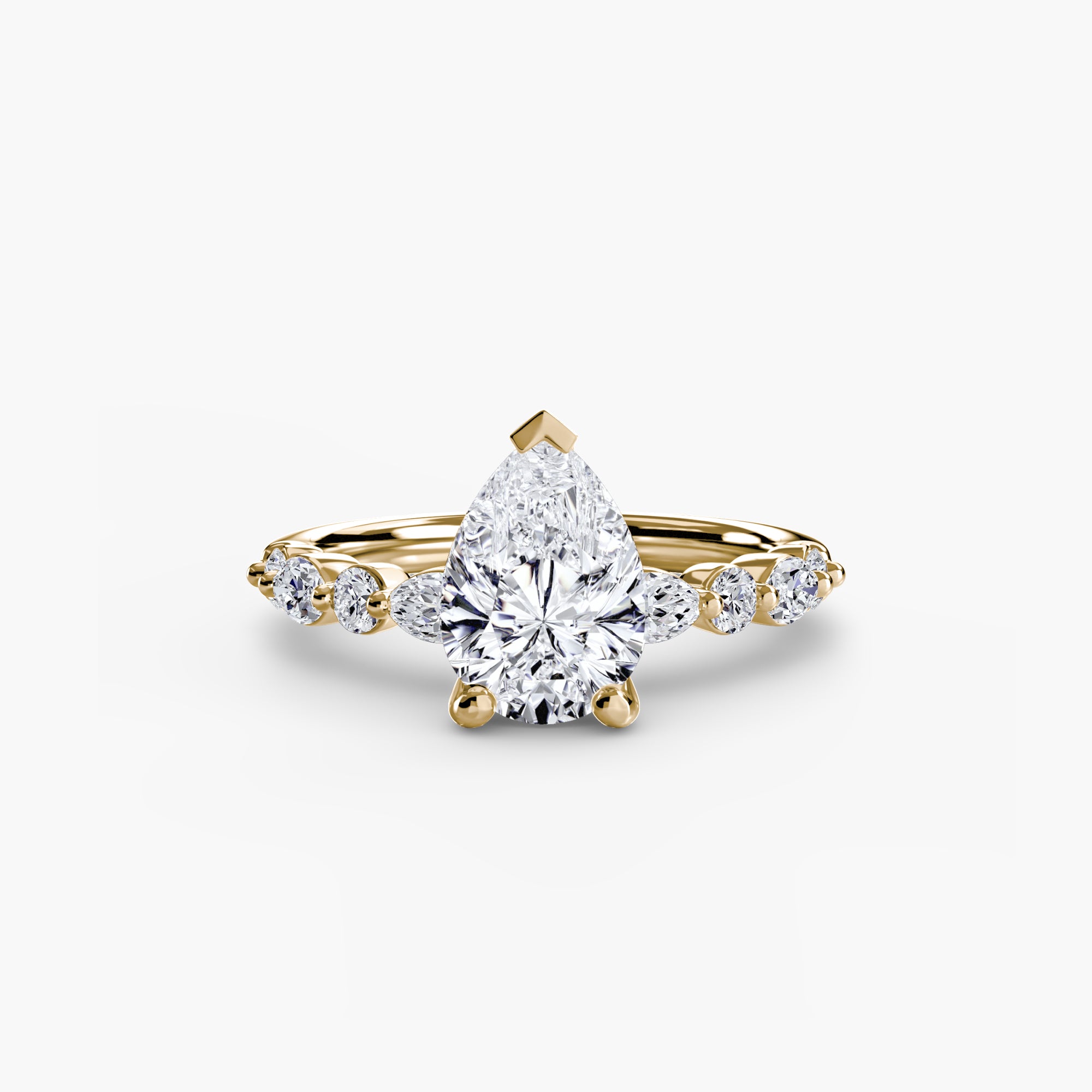 Marquise Diamond Band Ring
