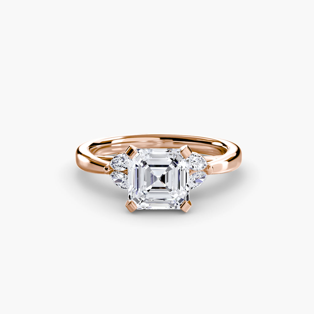 Marquise Side Stone Diamond Ring