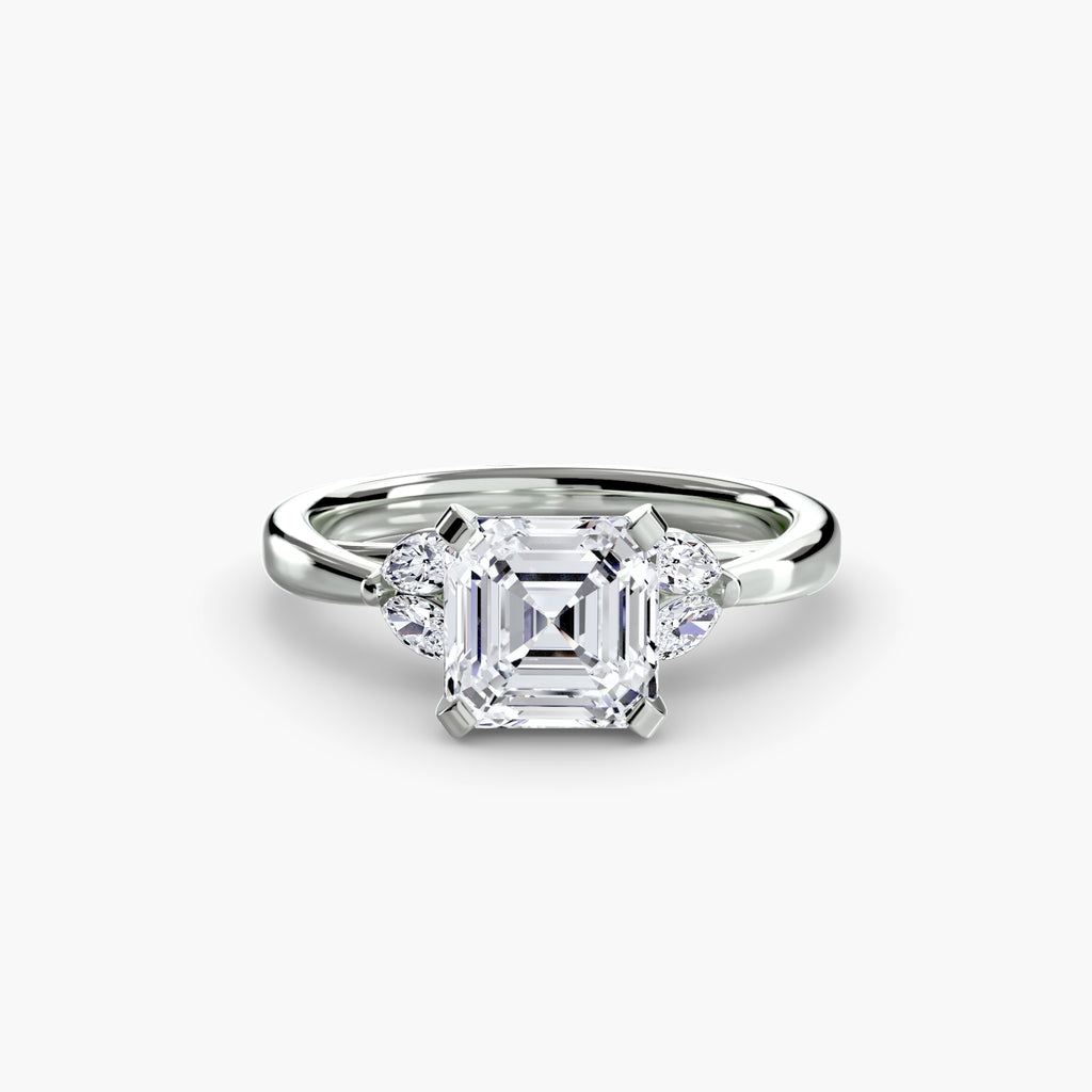 Marquise Side Stone Diamond Ring
