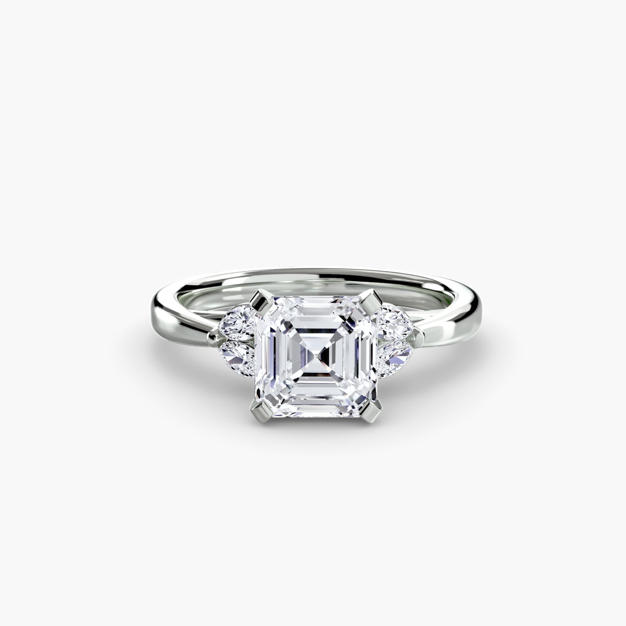 Marquise Side Stone Diamond Ring