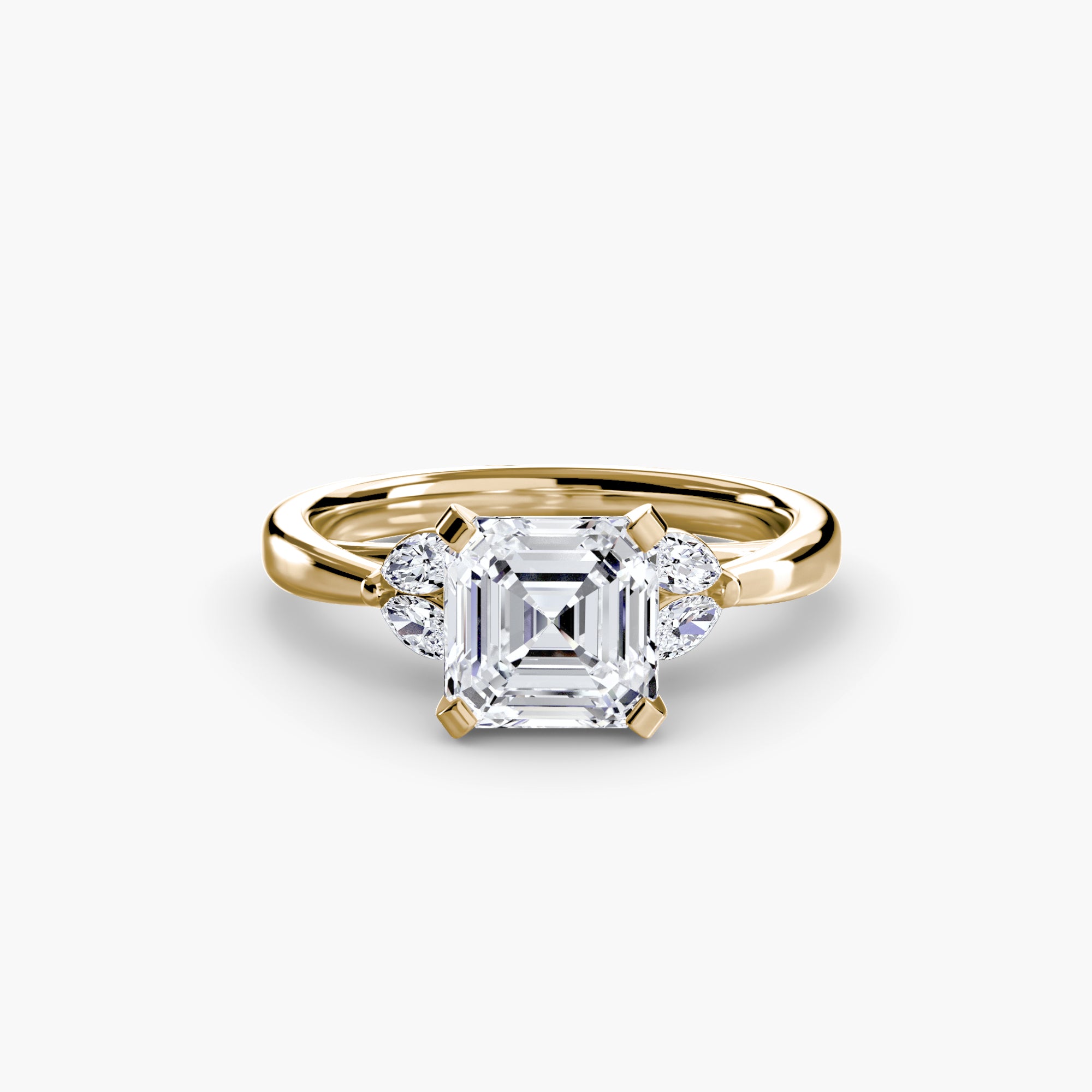 Marquise Side Stone Diamond Ring