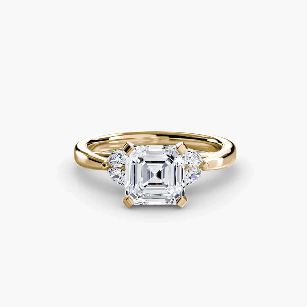 Marquise Side Stone Diamond Ring
