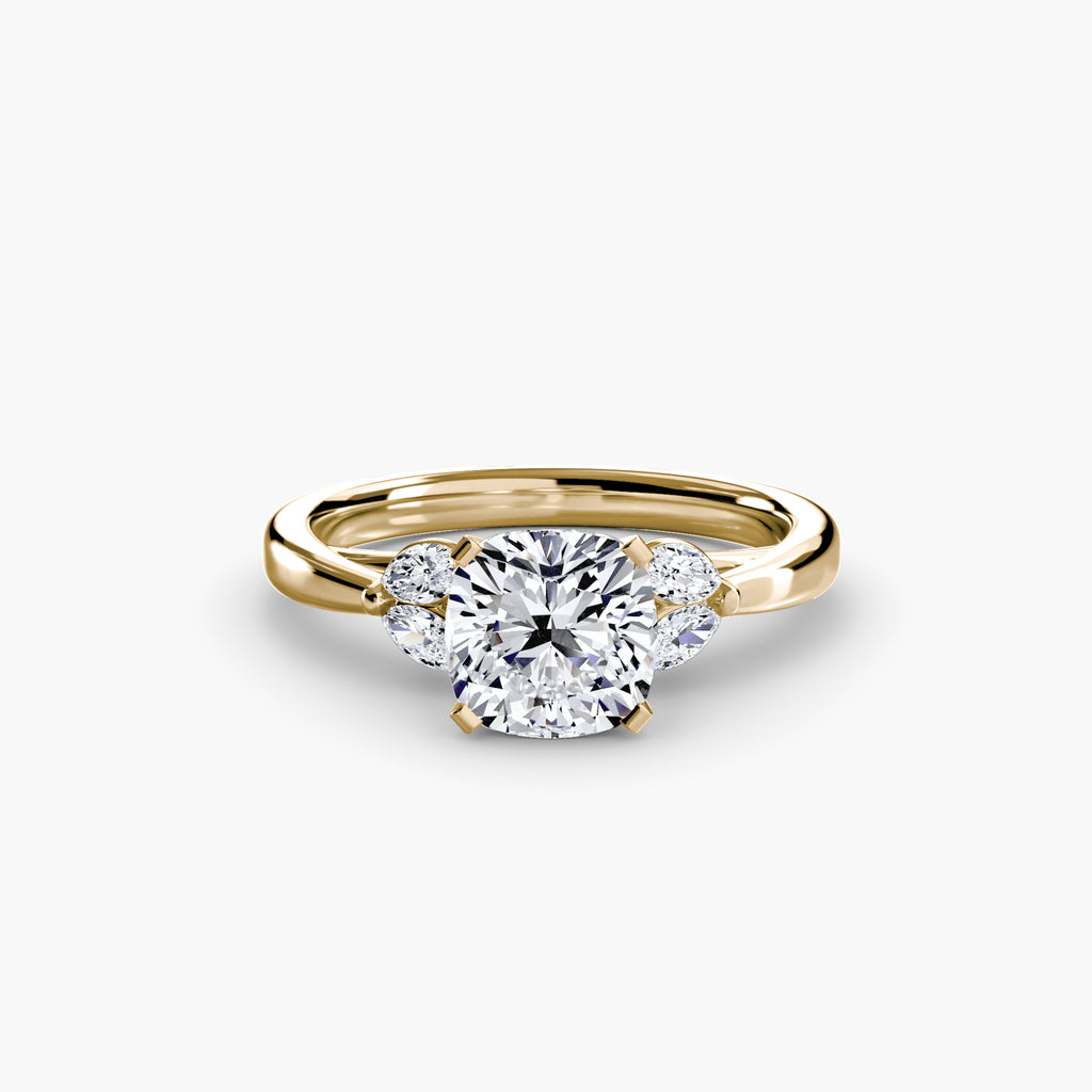 Marquise Side Stone Diamond Ring