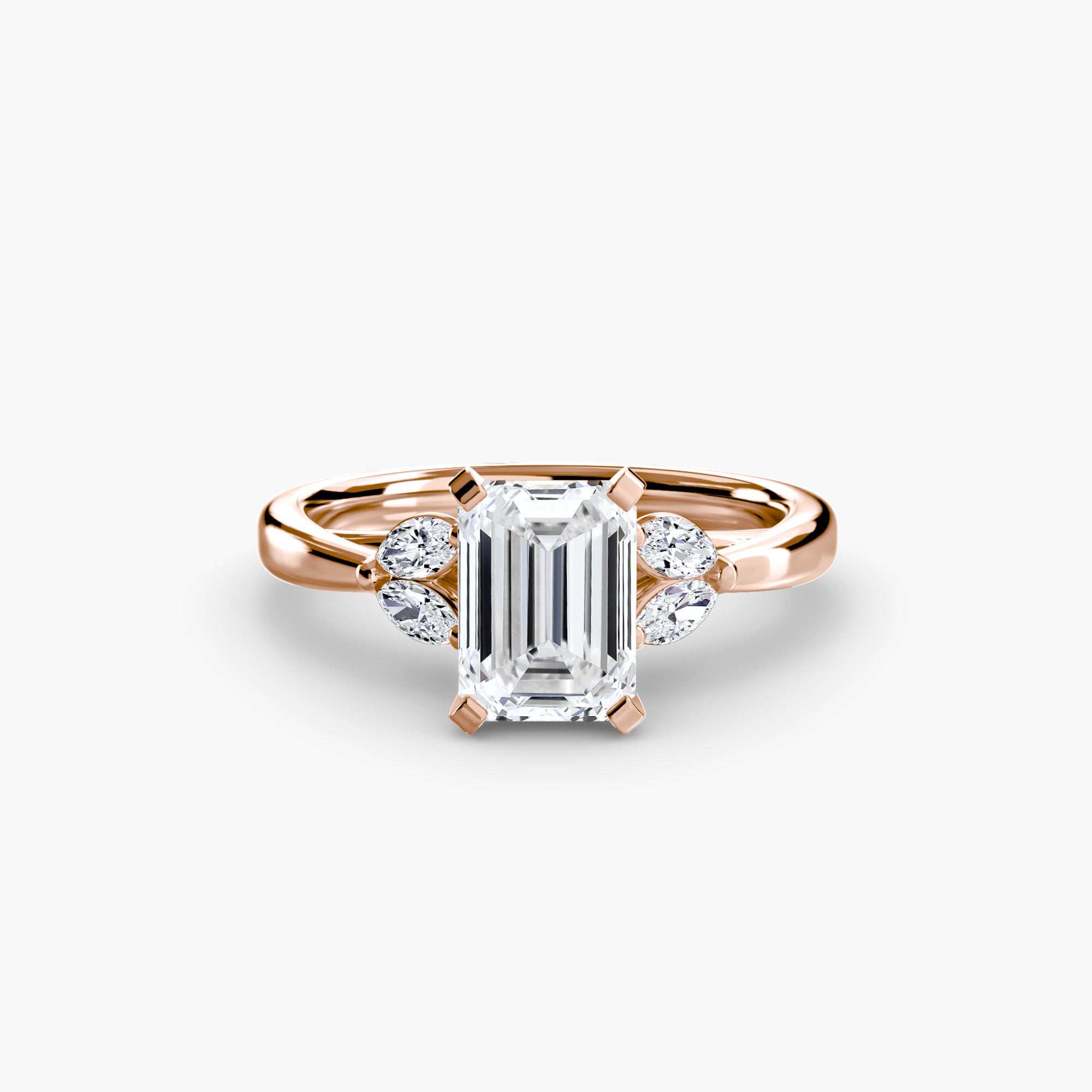 Marquise Side Stone Diamond Ring